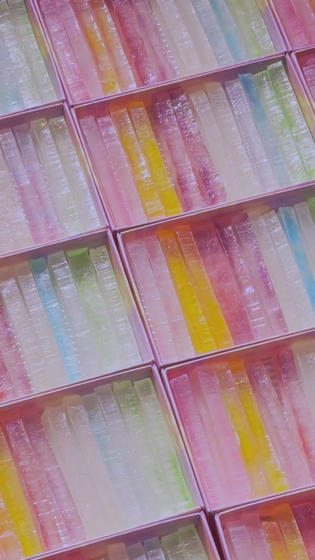 Rainbow Crystal Candy Box, set of two